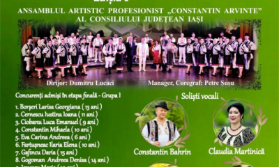   „Muguri de cântec românesc”, ediția I -  Ansamblul CJ Iași descoperă tinere talente