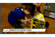 FOTO/VIDEO - Roboții sunt în centrul atenției la Iași. 150 de liceeni din toată țara își etalează creațiile