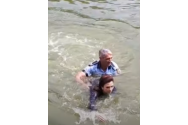 Şoferiţa salvată de un poliţist local din apele lacului Ciric a ajuns în Arestul IPJ