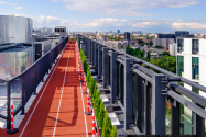 Prima pistă de alergare rooftop din România a fost inaugurată pe acoperișul clădirilor Campus 6.2 și 6.3 din București