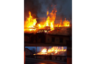 Incendiu la o pensiune din Ciocănești. 14 persoane s-au evacuat