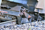 Un vagon din compunerea unui tren privat de marfă a deraiat în staţia Medgidia