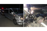 Accident grav între un microbuz și o mașină, la Suceava: Șase persoane implicate