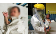 Trei bebeluși din Vrancea au ajuns la spital, bolnavi de COVID