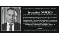 A murit Sebastian Oprescu, liderul Sindicatului Național al Funcționarilor Publici. Bărbatul avea 51 de ani