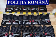 61 de arme descoperite in urma unor perchezitii efectuate la Iasi, Neamț, București, Constanța și Ilfov