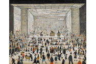 O pictură a artistului britanic LS Lowry care înfăţişează o sală de licitaţii ar putea fi vândută cu 1,8 milioane de lire sterline