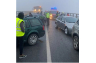Accident rutier cu 20 de mașini în Mureș