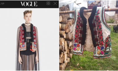 Furat de Dior, cojocul românesc a fost comparat ca valoare culturală europeană cu tartanul scoțian