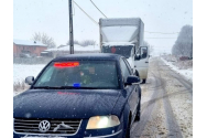 Prima zăpadă a dat peste cap traficul din Botoșani
