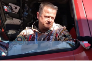 FOTO/VIDEO - Un șofer român care protestează în Canada a devenit cunoscut în toată lumea 