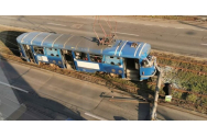 Un tramvai cu pasageri a deraiat la Arad. Traficul a fost dat peste cap