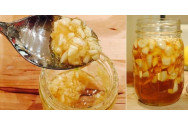 Leacul MINUNE din miere și usturoi