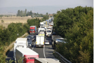 Transportatorii au protestat pe centura Brașovului, nemulțumiți de scumpirea carburanților și a polițelor RCA