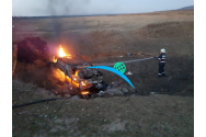 Incendiu la două autoturisme din Bârlad. Există suspiciuni că focul ar fi fost pus intenţionat
