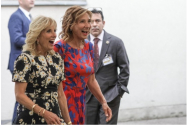 Rochia lui Carmen Iohannis purtată la întâlnirea cu Jill Biden a fost creată de designerul ieșean Andreea Tincu