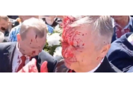 Ambasadorul Rusiei, ATACAT cu vopsea roșie