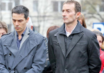 Frații Radu și Alexandru Mazăre, sub escortă la înmormântarea mamei lor