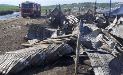 250 de oi au murit într-un incendiu la Botoșani