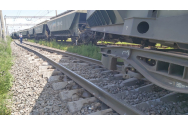 11 vagoane ale unui tren de marfă au deraiat la Sârca