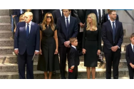 Donald Trump a mers împreună cu familia la înmormântarea fostei soții, Ivanka Trump