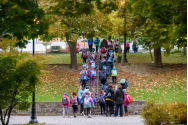 La Sfântu Gheorghe, elevii sunt încurajați să meargă pe jos la școală