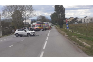 O maşină de poliţie a fost implicată într-un grav accident rutier la Razboieni