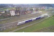 Un tren ucrainean de călători revine după 16 ani de pauză la punctul de frontieră Valea Vișeului