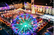 Târgul de Crăciun de la Sibiu s-a deschis.