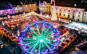 Târgul de Crăciun de la Sibiu s-a deschis.