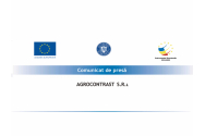 AGROCONTRAST S.R.L –  Anunț lansare a proiectului: GRANT PENTRU CAPITAL DE LUCRU AGRI-FOOD - 412