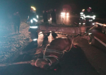 Accident rutier grav la Costești. Un cal a murit, iar 5 persoane au fost rănite, după ce un autoturism și o căruță s-au ciocnit