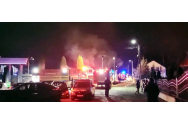 VIDEO: Pensiunea din Mălini, cuprinsă de incendiu