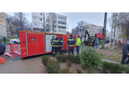 Containerul de suport logistic al ISU Neamț va asigura astăzi alimentarea cu energie electrică a Spitalului din Roman