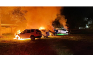Cine este suspectul care a incendiat mașinile DGASPC Bacău. A proferat și amenințări cu moartea