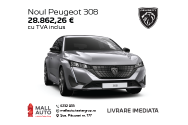 Descoperă Noul Peugeot 308 la Casa Auto Iași! Disponibil cu livrare imediată! 