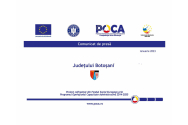 Județul Botoșani anunță finalizarea activităților proiectului: „Sprijin pentru implementarea de instrumente anticorupție în administrația Județului Botoșani”