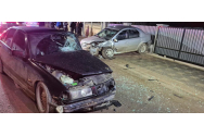 FOTO: Accident rutier cu două autoturisme implicate pe raza localității Verești. Trei persoane au fost transportate la spital