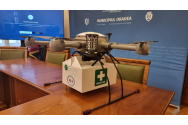 Drona medicală de la Oradea, succes la test. A zburat 8 km în 8 minute, între Spitalele Județean și Municipal