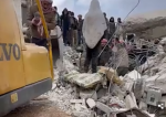 FOTO/VIDEO - O femeie din Siria a născut sub dărâmături, după cutremur. Copilul este bine, dara mama a murit