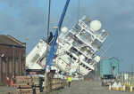 Accident în portul Edinburgh. O navă uriașă, ce a aparținut co-fondatorului Microsoft, s-a răsturnat