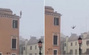 Bărbat căutat în Italia după ce a sărit de pe o clădire cu trei etaje