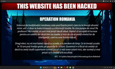 Site-ul Ministerului Educaţiei, atacat cibernetic - „Dragi elevi, nu vă mai bateţi capul cu şcoala, este o pierdere de timp”