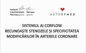 Sistemul AI Corflow recunoaște stenozele și specificitatea modificărilor în arterele coronare