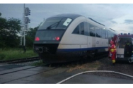 'Săgeata albastră' a luat foc lângă Pitești - Zeci de pasageri au fost evacuați