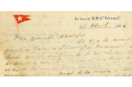 Ultima scrisoare a unui pasager de pe Titanic va fi scoasă la licitație