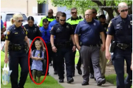 Băiețelul din imagine a avut parte de un început de an școlar memorabil. A fost escortat de 24 de polițiști, iar motivul este uluitor