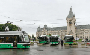 Fără tramvaie prin faţa Palatului Culturii