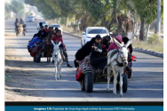 Palestinienii fug cum pot din Gaza, cu mașini, măgari sau pe jos, după avertismentul armatei israeliene
