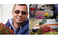 El este bărbatul care plantează crizanteme în amintirea mamei, gratis, în fața Spitalului din Sibiu: „Mă vede din Cer.